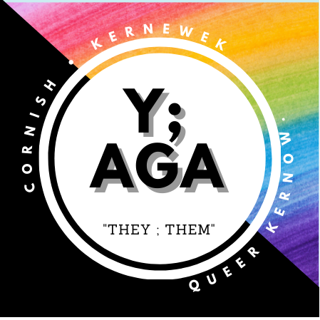 Y/AGA (They/Them) Pronoun Badge